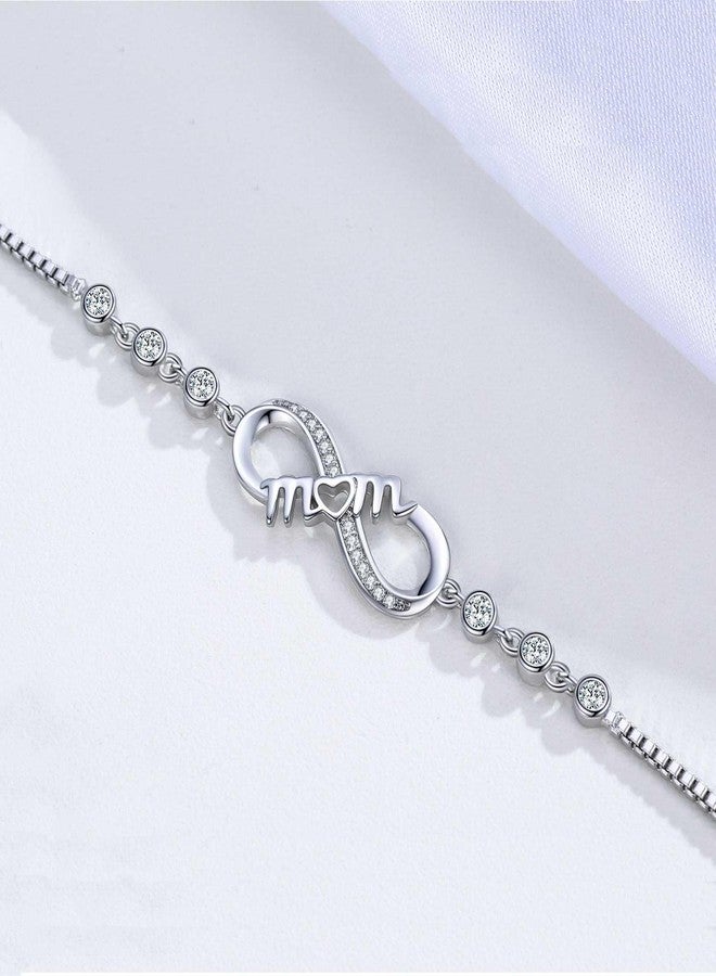 RAYSTAR Christmas Gifts for Mom, Infinity Mom Bracelet Birthday Gifts for Wife from Daughter Son - Image 4